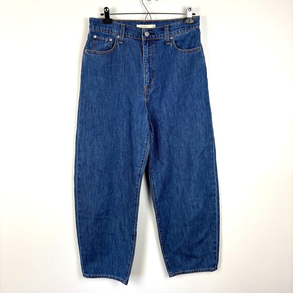 Levi's Premium Denim Balloon Leg Jeans 29 100% cotton rigid denim high rise
